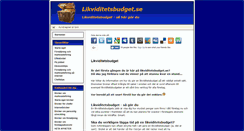 Desktop Screenshot of likviditetsbudget.se